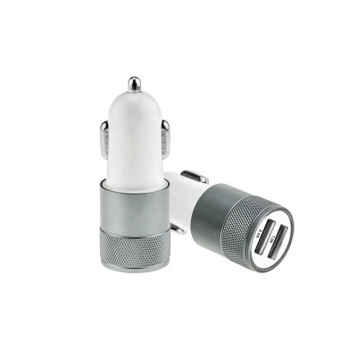 Car charger 1A 2 gray USBs